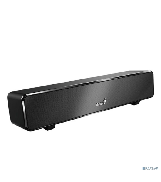 Мини саундбар Genius SoundBar 100. Ультракомпактный. Выходная мощность 6Вт. Тип подключения: USB. Частотная характеристика: 110-20000Гцz. Встроенный регулятор громкости. Аудиовыход 3,5 мм. черный