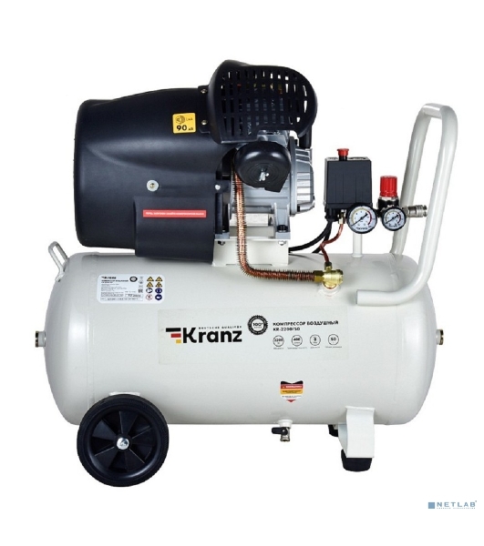 Компрессор воздушный Kranz KR-2200/50, 2200Вт, 400 л/мин, 50л