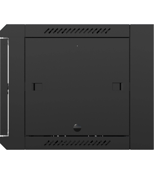 Шкаф коммутационный NTSS NTSS-W12U6060GS-BL настенный 12U 570x600мм пер.дв.стекл 60кг черный 500мм 27кг 220град. 635мм IP20 сталь