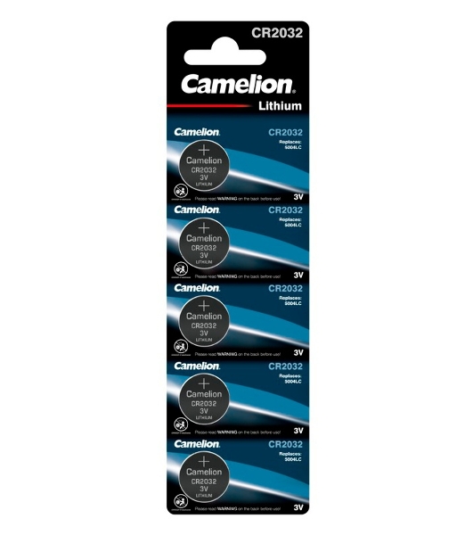 Элемент питания литиевый Camelion CR CR2032 BL-5 (блист.5шт)