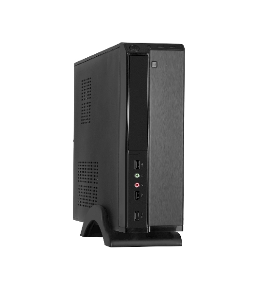 Компьютерный корпус ExeGate EX268691RUS Компьютерный корпус MiniITX ExeGate MI-207 Black, miniITX/mATX, (M450, 80мм), 2хUSB, Audio