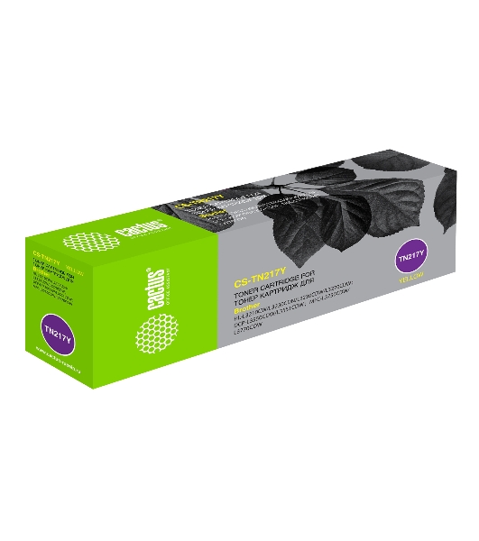 Картридж лазерный Cactus CS-TN217Y желтый (2300 стр.) для Brother HL3230/DCP3550/MFC3770