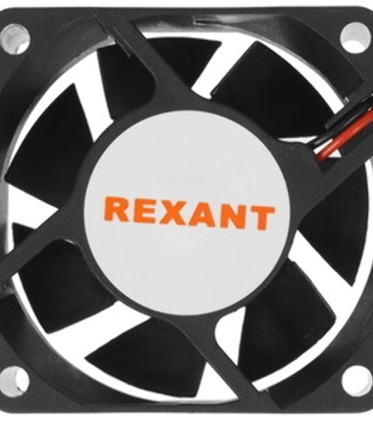 Вентилятор для корпуса Rexant RX 6025MS 12VDC черный, 60 мм, 3500 об/мин, 25 дБ, 2 pin
