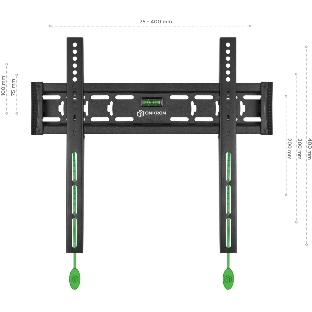 Кронштейн ONKRON FM5/32-55'' макс 400x400 наклон 0º от стены: 29мм макс вес 56,8кг