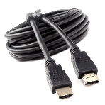 Кабель HDMI Cablexpert CCF2-HDMI4-10M, 19M/19M, v2.0, медь, позол.разъемы, экран, 2 фер.кольца, 10м, черный, пакет, фото 1