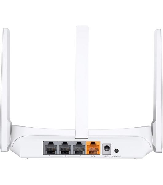 Роутер Mercusys MW306R 300 Mbps Multi-Mode Wireless N Router, 3 × Fixed External Antennas, 3× 10/100 LAN Port, 1× 10/100 WAN Port, 4 in 1- Access Point/Router/Range extender/WISP Mode, WPS/Reset Button, Parental Controls, Guest Network