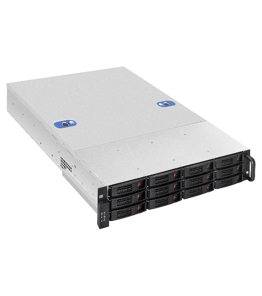 Серверная платформа ExeGate Pro 2U660-HS12 (RM 19', высота 2U, глубина 660, Redundant БП 2x1200W, 12xHotSwap)
