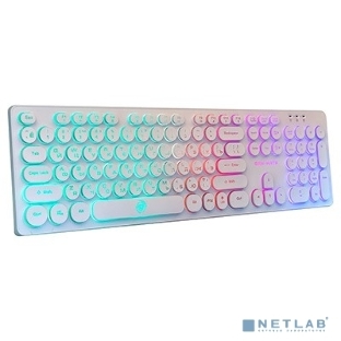 Клавиатура проводная Dialog Gan-Kata KGK-16U WHITE - игровая с RGb-подсветкой, USB, белая
