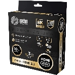 Кабель аудио-видео Cactus CS-HDMI.2.1-3 HDMI (m)/HDMI (m) 3м. позолоченные контакты серебристый, фото2