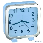Часы-будильник Perfeo Quartz 'PF-TC-018', квадратные 13*13 см, синие, фото 1