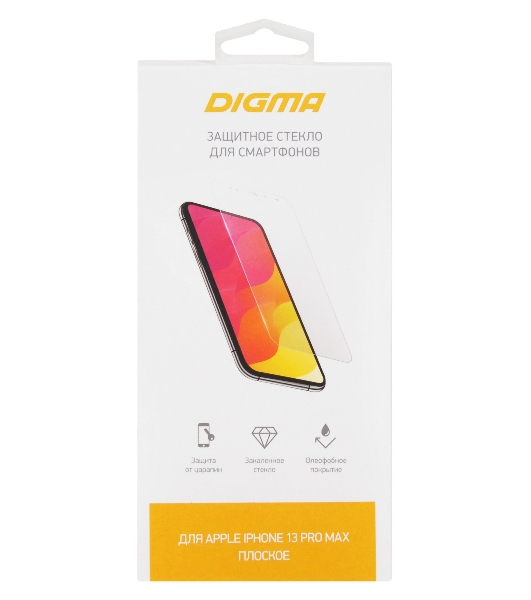 Защитное стекло для экрана Digma DGG1AP13PM для Apple iPhone 13 Pro Max прозрачная 1шт.