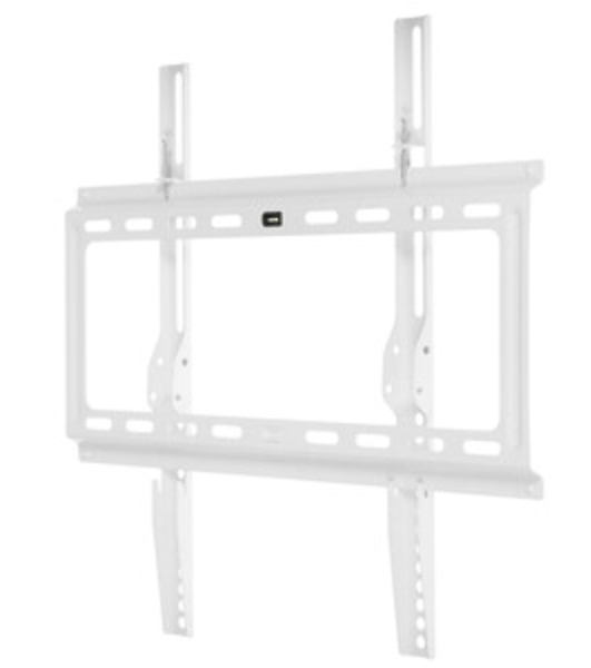 Крепеж Kromax IDEAL-3 new white, Кр. стал. наст. для TV 22'-65', max 50 кг, 0 ст св., от ст. 23 мм, max VESA 400x400 мм.