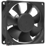 Вентилятор для корпуса Rexant RX 8025MS 24VDC черный, 80 мм, 2600 об/мин, 30 дБ, 2 pin, фото4