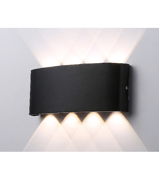 Светильник Ambrella light ST4464/8 BK черный IP65 LED 4200K 8W 210*80*46