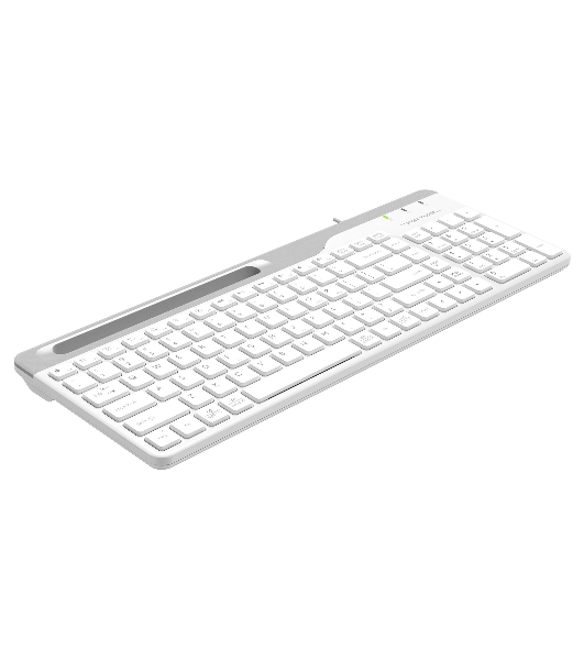 Клавиатура проводная A4Tech Fstyler FK25, USB, белый/серый