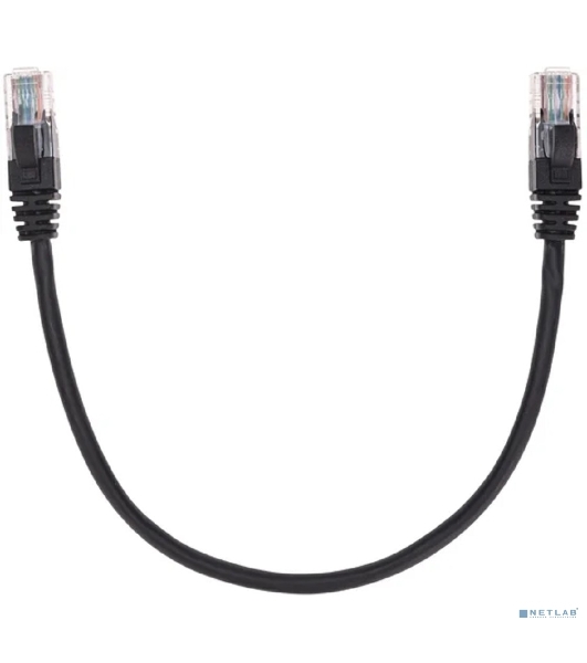 Патч-корд U/UTP Rexant cat.5e, RJ45-RJ45, 26AWG, ZH нг(А)-HF, черный, 0,3 м