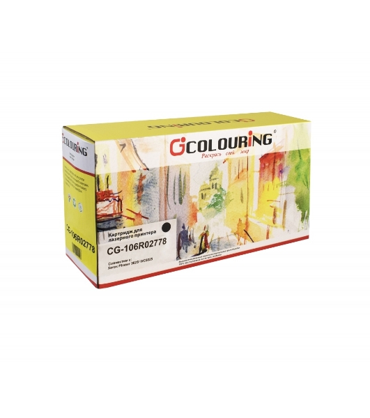 Картридж лазерный Colouring CG-106R02778 черный (3000 стр.) для принтеров Xerox Phaser 3052/3260/WorkCentre 3215/3225