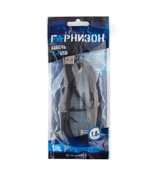 Кабель Гарнизон Кабель USB 2.0, AM/miniBM 5P, 1.8м, пакет (GCC-USB2-AM5P-1.8M)
