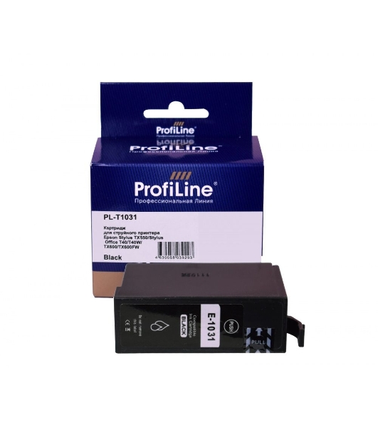 Картридж струйный ProfiLine PL-T1031 для принтеров Epson Stylus TX550/Stylus Office T40/T40W/TX600/TX600FW с чернилами Black 25,9 мл