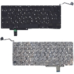 Клавиатура для ноутбука Macbook A1297 черная, большой Enter, фото3