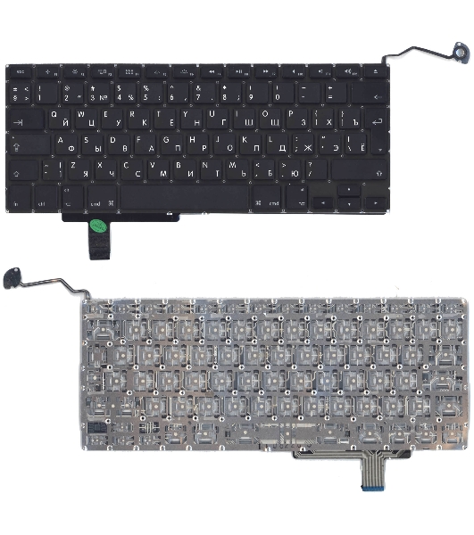 Клавиатура для ноутбука Macbook A1297 черная, большой Enter