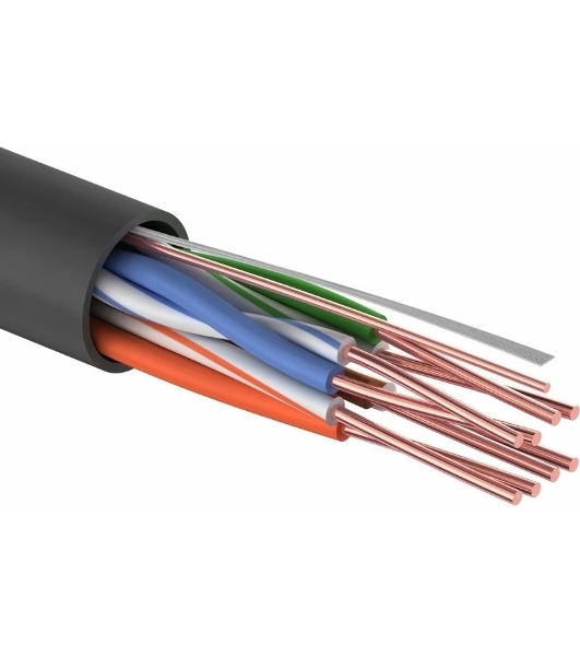 Кабель информационный PROconnect cat.5e UTP 4 пары 24AWG PE внешний 305м черный