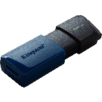 Флешка USB Kingston DataTraveler Exodia M (DTXM/64Gb), 64Gb, USB 3.0, R/W 70/45, черный/синий, фото10