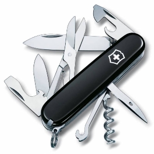 Нож перочинный Victorinox Climber (1.3703.3) 91мм 14функций черный карт.коробка