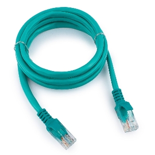 Патч-корд UTP Cablexpert cat.5e, 1м, литой, многожильный, зеленый