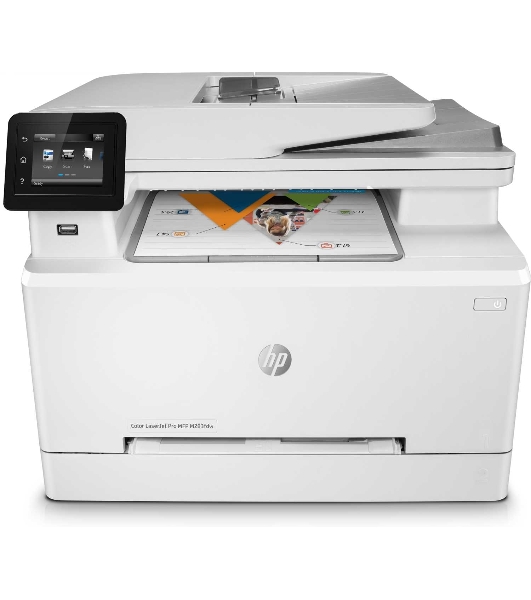 МФУ лазерное HP Color LaserJet Pro M283fdw (7KW75A), A4, цветной, печ. до 21 стр/мин., скан. до 26 стр/мин. (ч/б) 22 стр/мин. (цвет), 600 x 600 dpi (печать) 300x300dpi (скан), USB, RJ-45, Wi-Fi, Air Print, Mopria