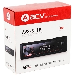 Автомагнитола ACV AVS-811R, 1 DIN, USB Type-A, AUX, съёмная панель, фото9