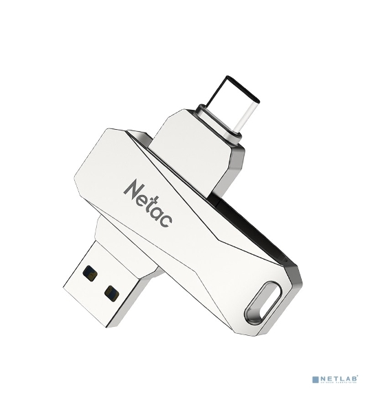Флешка USB Netac U782C dual USB 3.0+TypeC 64Gb, retail version