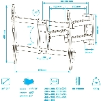 Кронштейн для телевизора Kromax CORBEL-10, 22'-75', макс. 32кг, настенный, поворот и наклон, фото6