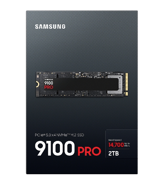 Накопитель SSD 2Tb Samsung 9100 PRO, M.2, PCI-E 5.0 x4, TLC 3D NAND R/W - 14800/13400 Mb/s