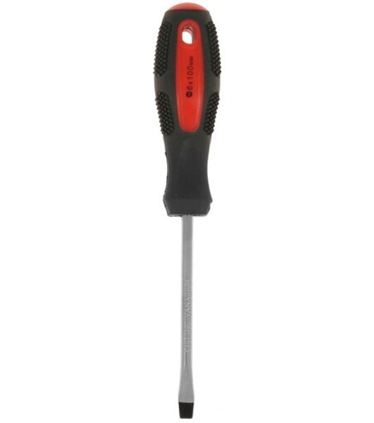 Отвертка Matrix Anti-Slip, SL6,0 х 100 мм, CrV, двухкомп. рукоятка