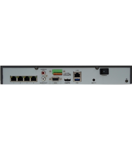 Видеорегистратор IP 4CH 4POE HiWatch DS-N304P(D) HIKVISION