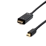 Кабель Cablexpert mDP-HDMI, 20M/19M, 1.8м, черный, позол.разъемы, пакет (CC-mDP-HDMI-6), фото2