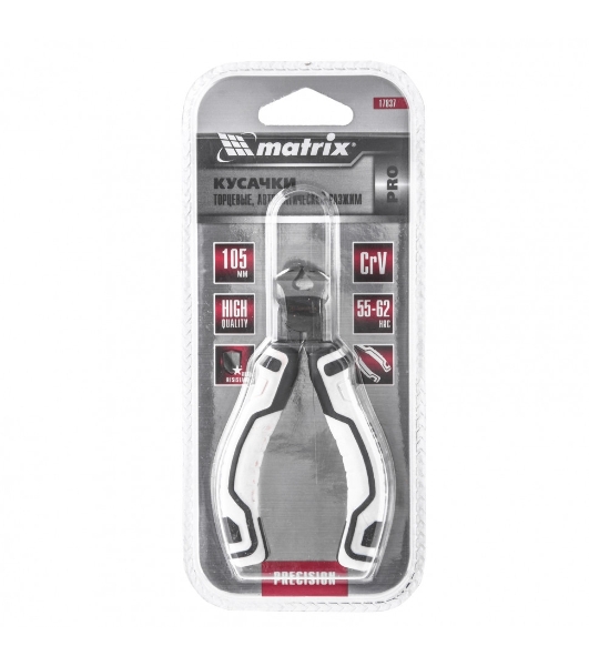 Кусачки торцевые Matrix Mini, 105 мм, авторазжим, PRO