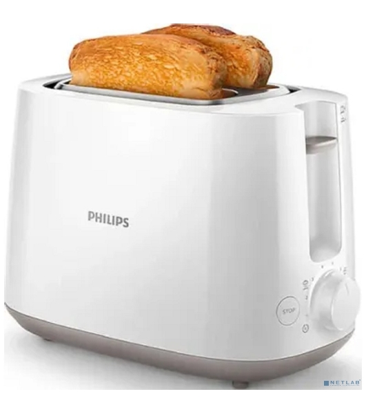 Тостер Philips HD2581/00 белый, 830 Вт, 2 слота