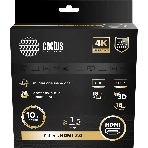 Кабель аудио-видео Cactus CS-HDMI.2-1 HDMI (m)/HDMI (m) 1м. позолоченные контакты черный, фото3