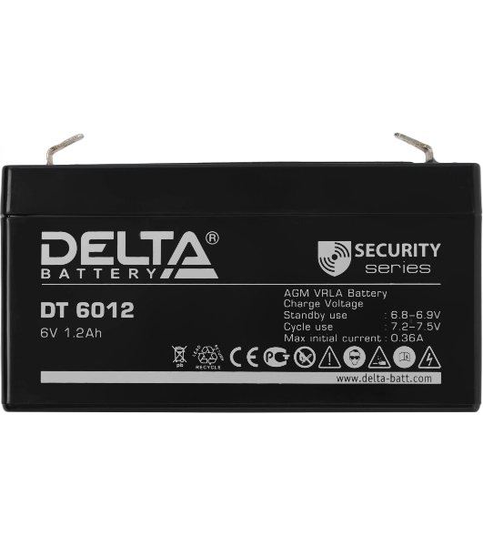 Батарея для ИБП Delta DT 6012 (6V, 1.2Ah)