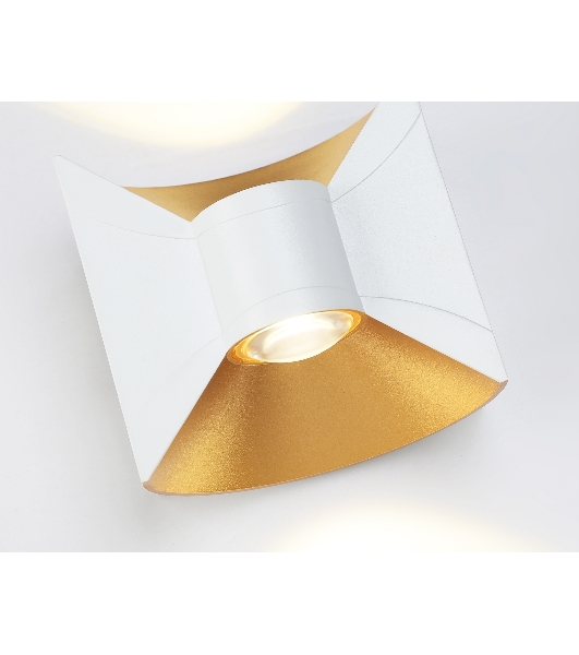 Светильник Ambrella light ST4471 WH/GD белый/золото LED 4200K 6W IP54 92*98*55