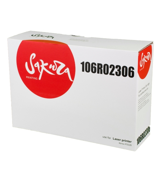 Картридж лазерный Sakura 106R02306 для Xerox P3320, черный,11000 к.
