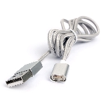 Кабель магнитный USB2.0 Cablexpert CC-USB2-AMMg-1M, для адаптеров TypeC - microBM 5P - iPhone lightning, 1м, алюминиевые разъемы (адаптеры в комплектацию не входят), фото 1