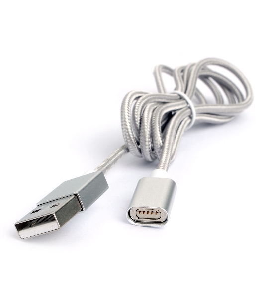Кабель магнитный USB2.0 Cablexpert CC-USB2-AMMg-1M, для адаптеров TypeC - microBM 5P - iPhone lightning, 1м, алюминиевые разъемы (адаптеры в комплектацию не входят)
