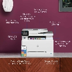 МФУ лазерное HP Color LaserJet Pro M283fdw (7KW75A), A4, цветной, печ. до 21 стр/мин., скан. до 26 стр/мин. (ч/б) 22 стр/мин. (цвет), 600 x 600 dpi (печать) 300x300dpi (скан), USB, RJ-45, Wi-Fi, Air Print, Mopria, фото26
