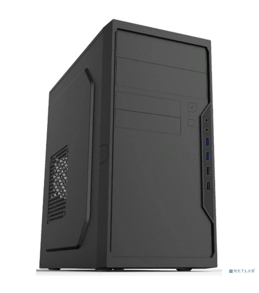 Корпус Foxline FL-733R-450W, Mini-Tower, чёрный, БП 450 Вт