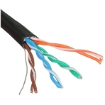 Кабель Cablexpert, SFTP5e, 4 пары, 0.51 мм, медь, однож., экран, оплетка, 305 м, для внешней прокладки, Fluke Test, черный, фото5