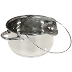 Набор посуды KELLI KL-4202 8 пред. (Ковшик 2л. Кастрюля 2 л. Кастрюля 2,6 л. Кастрюля 3,6 л. Высококачественная нерж. сталь 18/10. 5-ти слойное капсульное дно. Жаропрочные стекл. крышки.), фото2