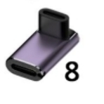 Переходник USB 4 Type-C угловой тип 7, фото 1